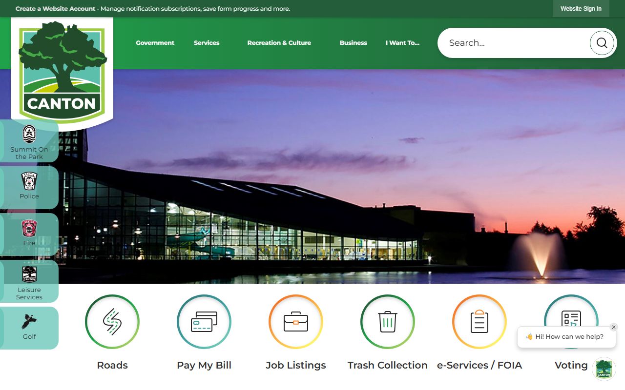 Canton Township assessor BS&A property tax portal for searching Canton property tax records