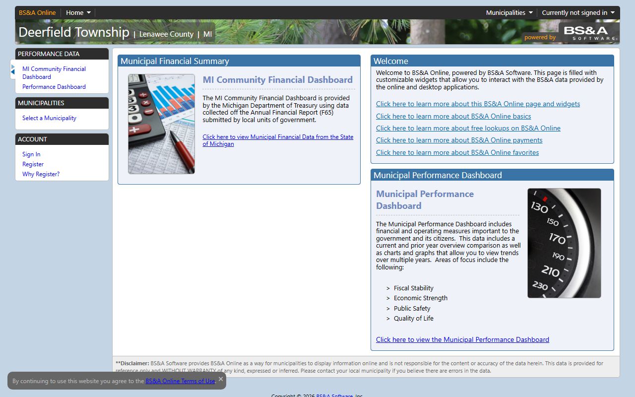 Barry County Equalization BS&A property tax portal for Barry County property tax records