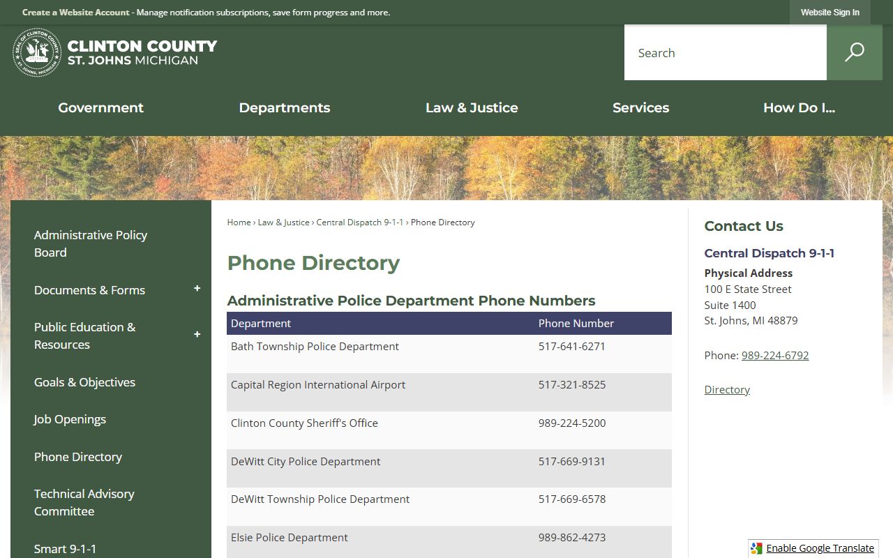 Clinton County GIS mapping system showing parcel data for Clinton County property tax records