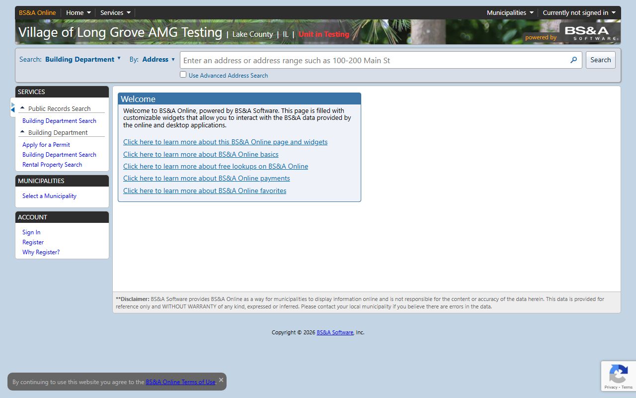 Dickinson County Equalization BS&A property tax portal for Dickinson County property tax records
