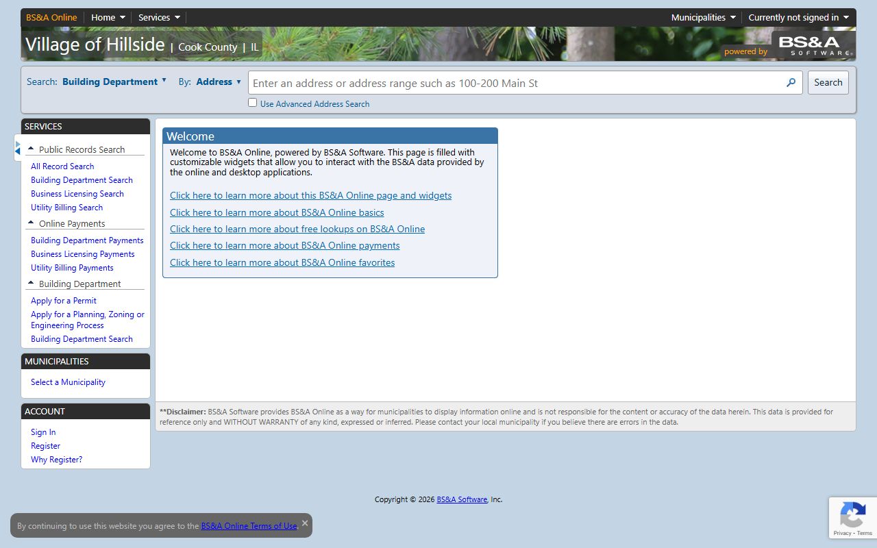 Emmet County Equalization BS&A property tax portal for Emmet County property tax records