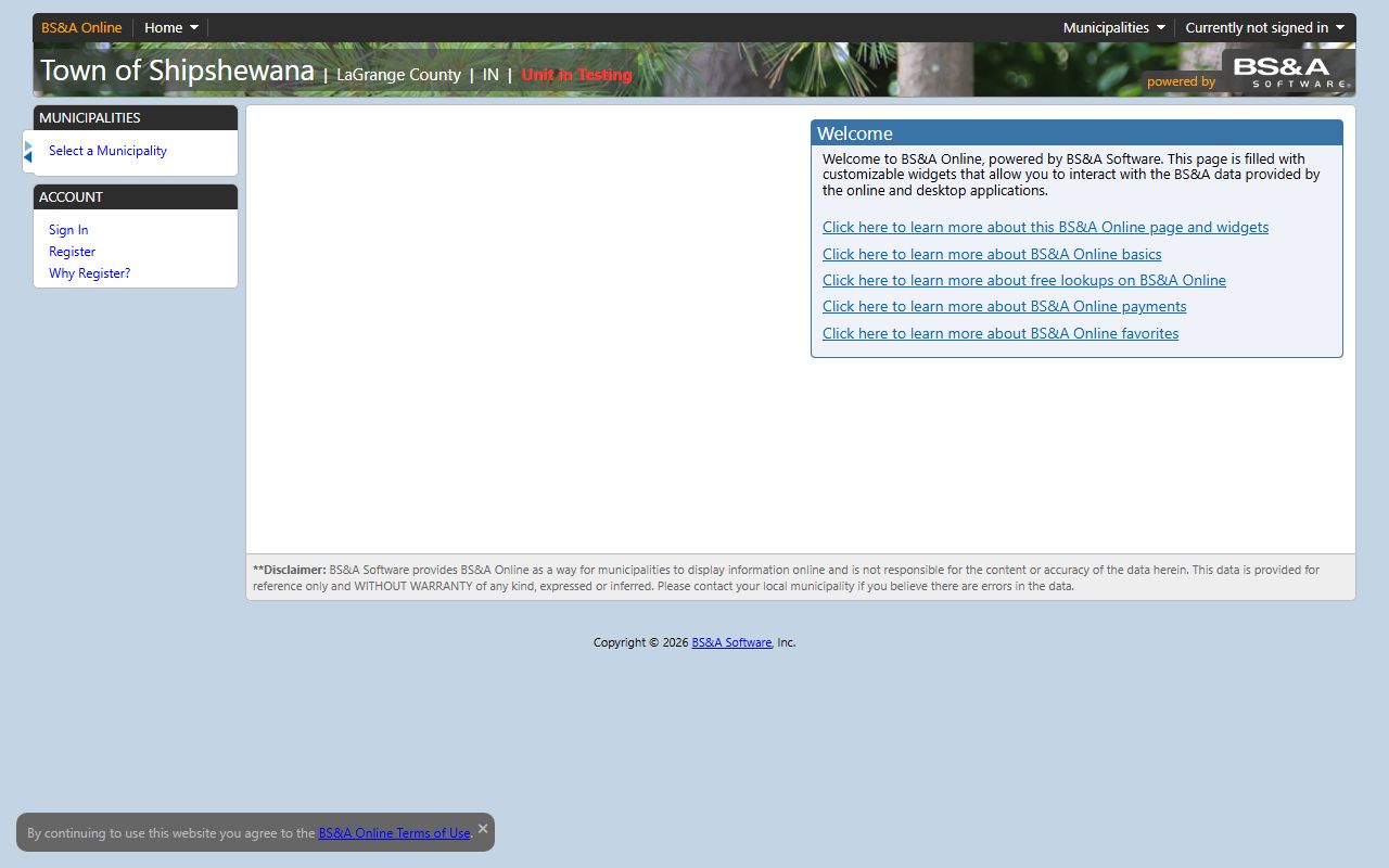 Luce County Equalization BS&A property tax portal for searching Luce County property tax records