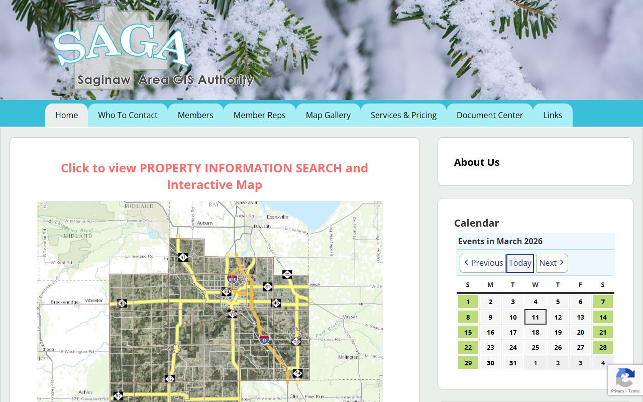 Saginaw County Equalization BS&A property tax portal for searching Saginaw County property tax records